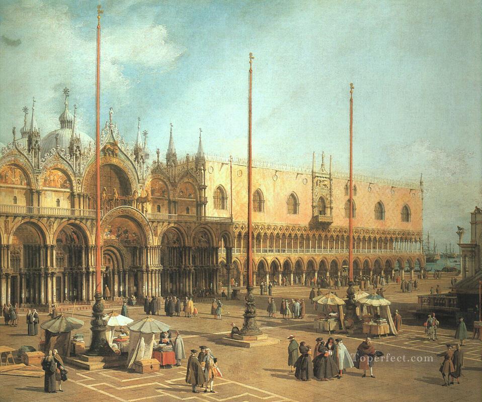 Piazza San Marco Looking Southeast Canaletto Oil Paintings